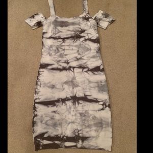 BeBe Kardashians Cold Shoulder Bandage Style Dress